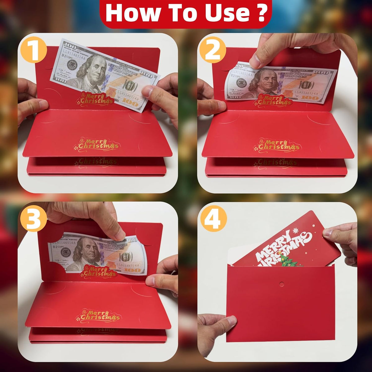 🏆Flash Sale⚡ 50K+ SOLD! Almost Gone-🎅💸Christmas Cash Gift Envelope– A creative way to give cash this Christmas.