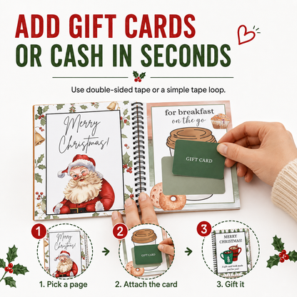 🎄 Christmas Gift Card Book — The Little Gift That Makes Christmas Extra Special 🎁