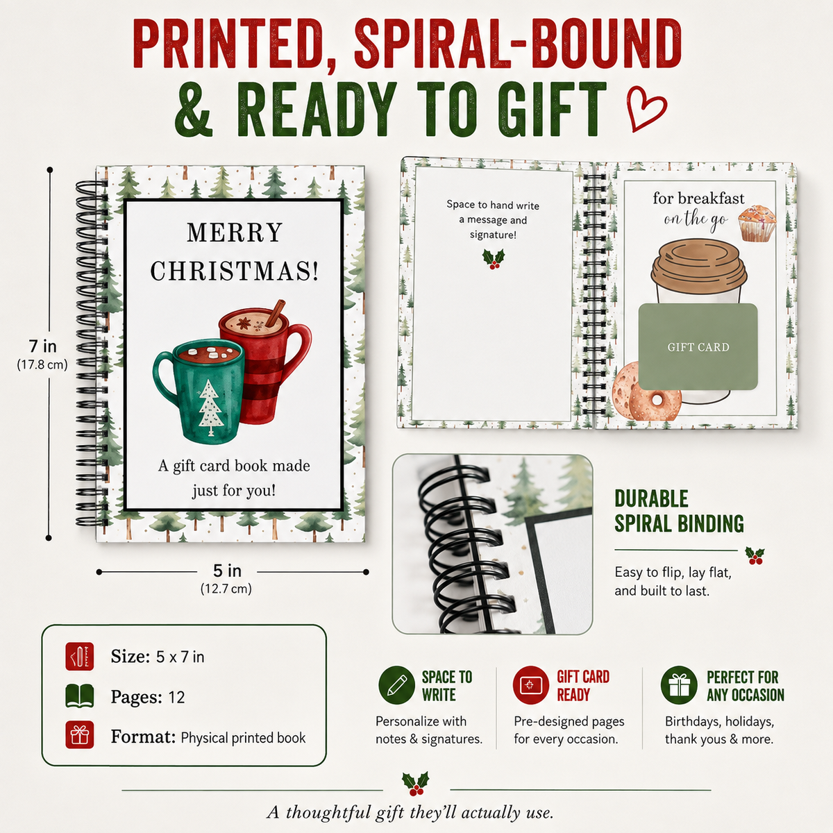🎄 Christmas Gift Card Book — The Little Gift That Makes Christmas Extra Special 🎁