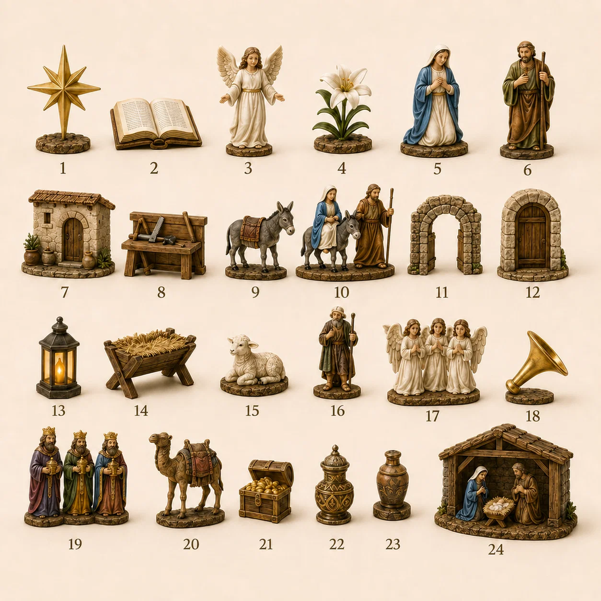 🎉🇺🇸 Limited Edition! 🔥 Only 250 Available! 🌟The Journey to Bethlehem Advent Calendar 2026（upsell）