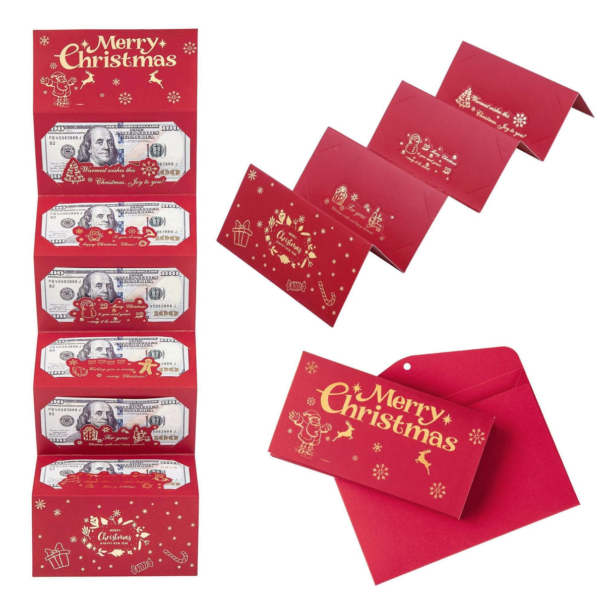 🏆Flash Sale⚡ 50K+ SOLD! Almost Gone-🎅💸Christmas Cash Gift Envelope– A creative way to give cash this Christmas.